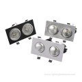 2 head square recessed downlight 2*10w